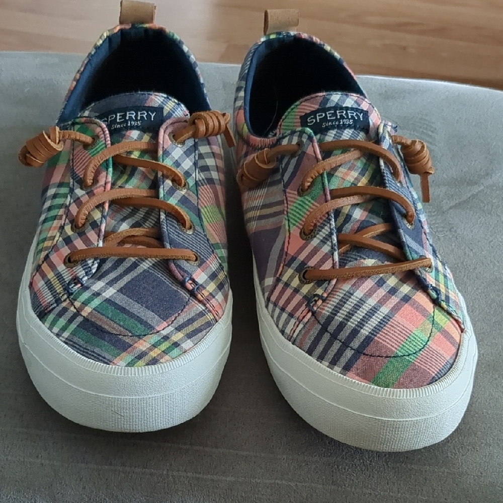 Sperry Adult Multicolor Plaid Sneakers
